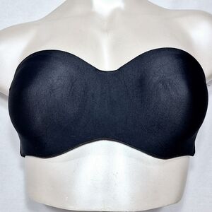 36C Lilyette 939 Tailored Strapless Underwire‎ Bra Black